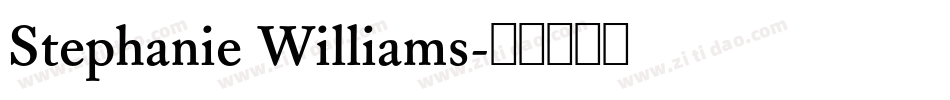 Stephanie Williams字体转换